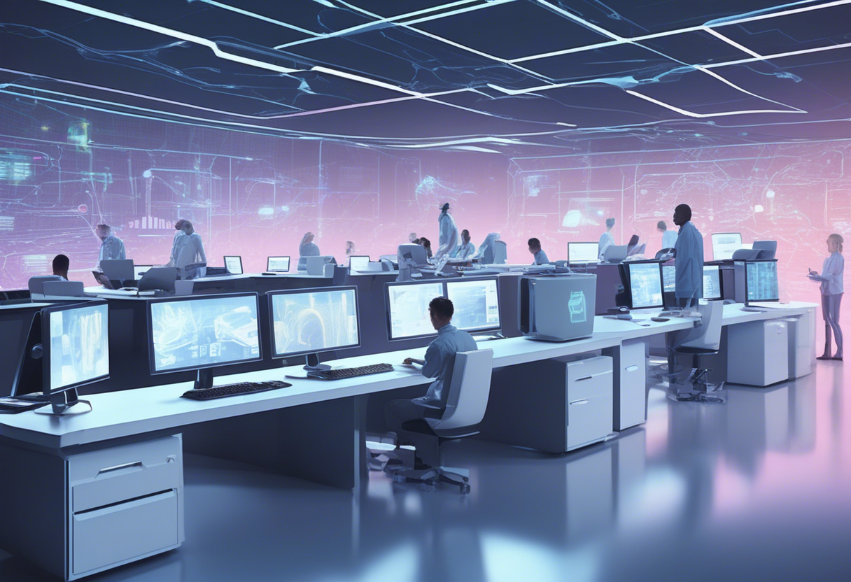 Training an AI model involves using company-specific data to tailor responses and ensure effective learning for accurate predictions