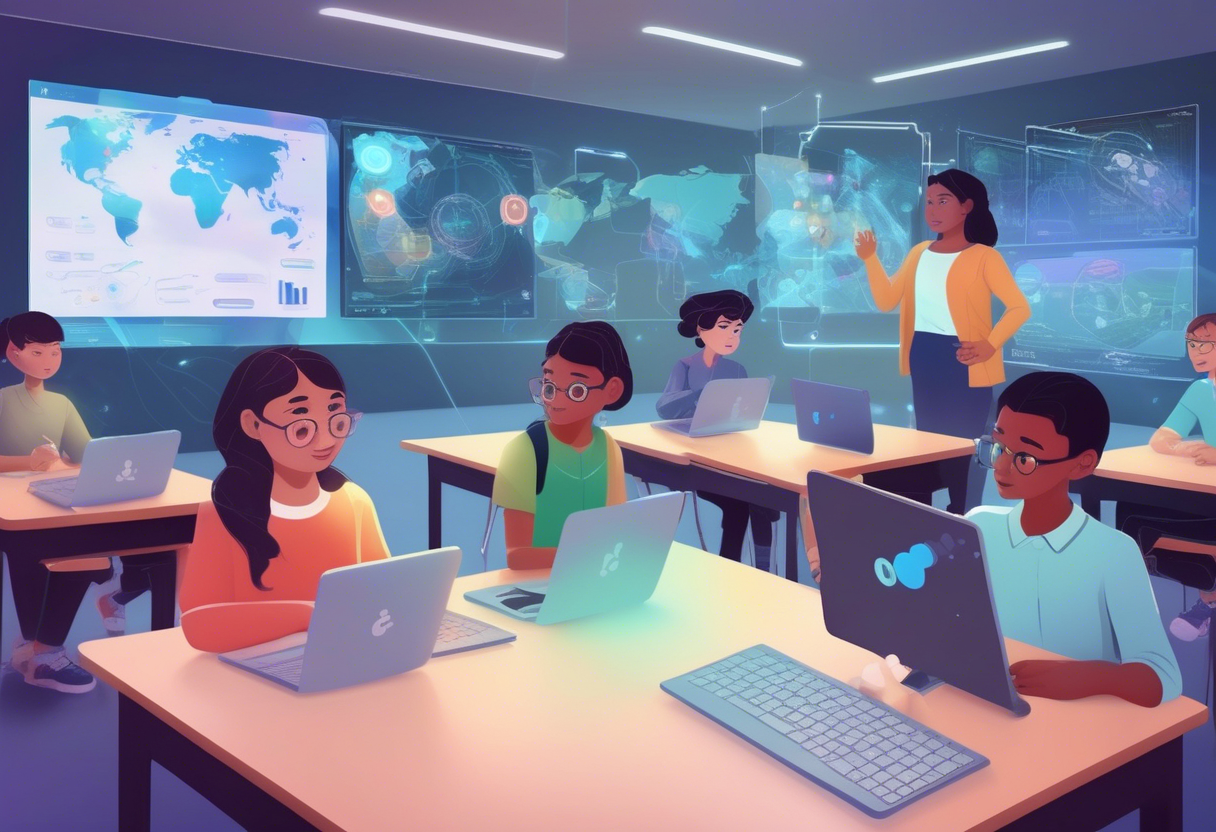 Personalized learning leverages AI to tailor educational experiences, allowing learners to progress at their own pace and adapt to changing job market demands