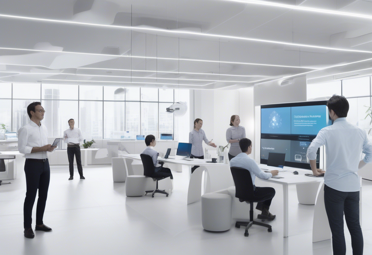 SoftBank's initiative in AI and IoT training exemplifies effective strategies for balancing business efficiency and innovation