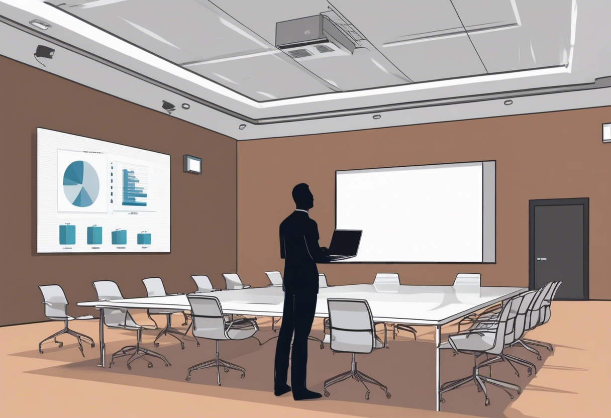 The mock presentation mode allows users to simulate real presentation scenarios, offering a practical way to monitor and enhance their speaking skills