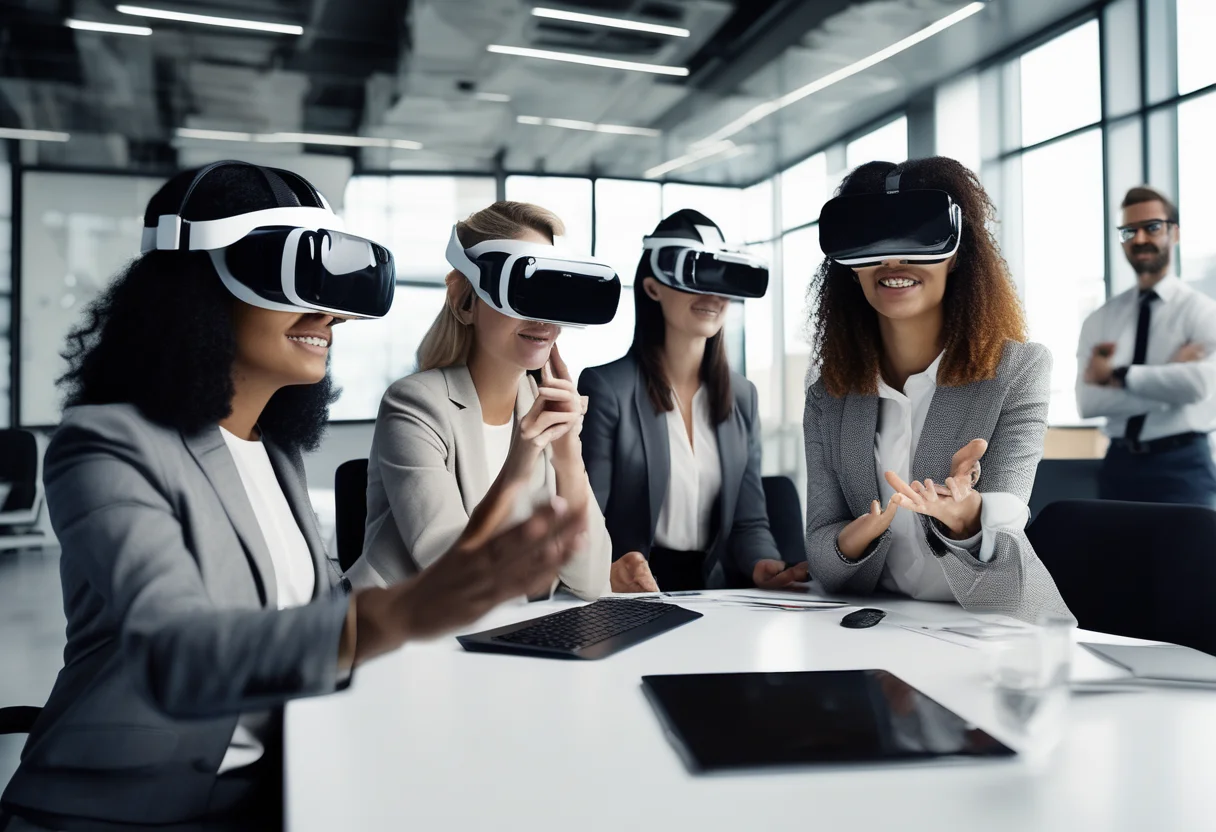 VR in corporate training allows employees to practice essential skills in a risk-free, immersive environment, enhancing learning and engagement