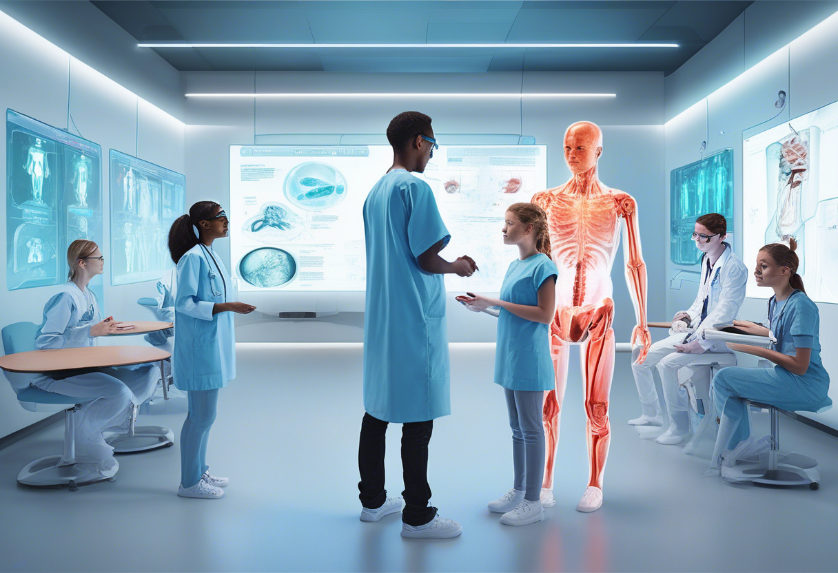 AI systems are revolutionizing healthcare training by tailoring learning experiences and providing adaptive learning environments
