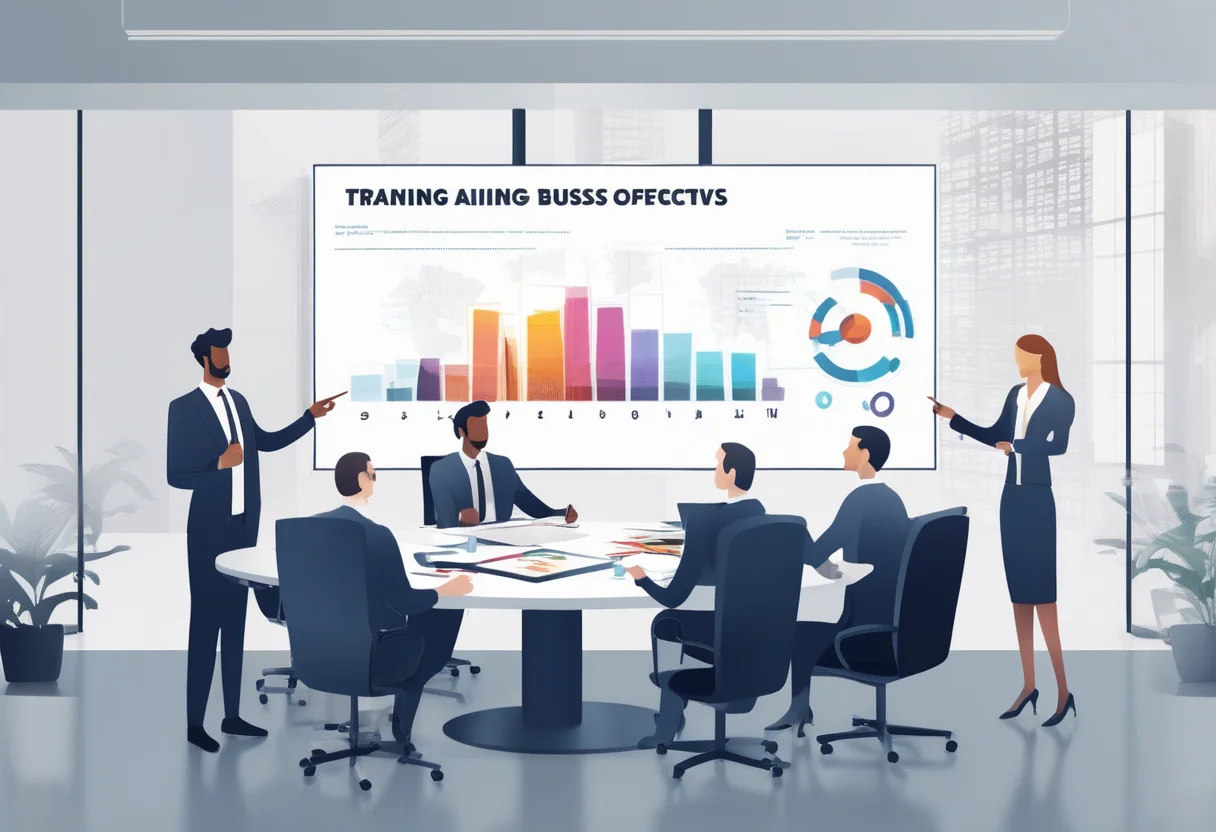 Aligning training objectives with business goals ensures that training investments are accurately assessed and linked to tangible outcomes