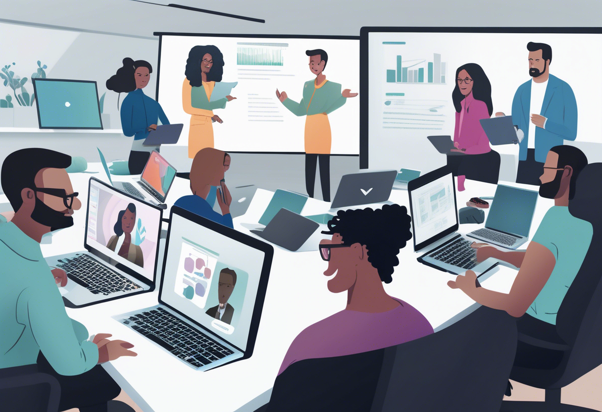 Hybrid onboarding leverages both online and in-person interactions to foster deeper connections and flexible learning for new employees