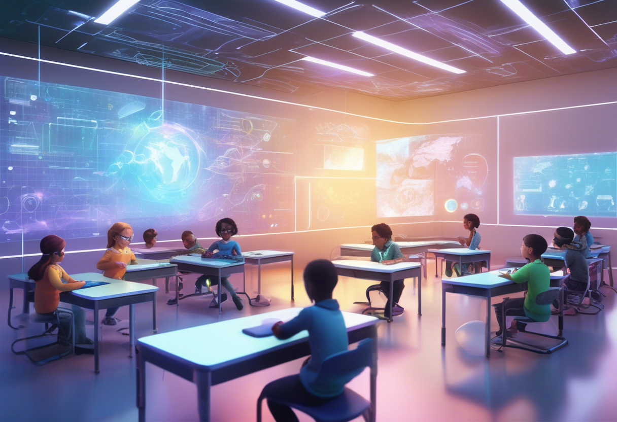 AI-driven learning personalizes education by adapting lessons in real-time and optimizing learning paths with advanced algorithms