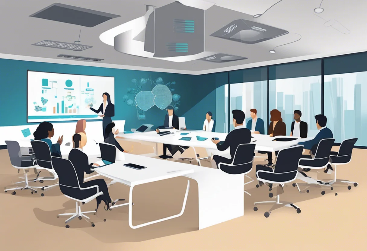 Measuring the success of AI upskilling involves evaluating skill improvements, engagement, productivity, and alignment with business goals