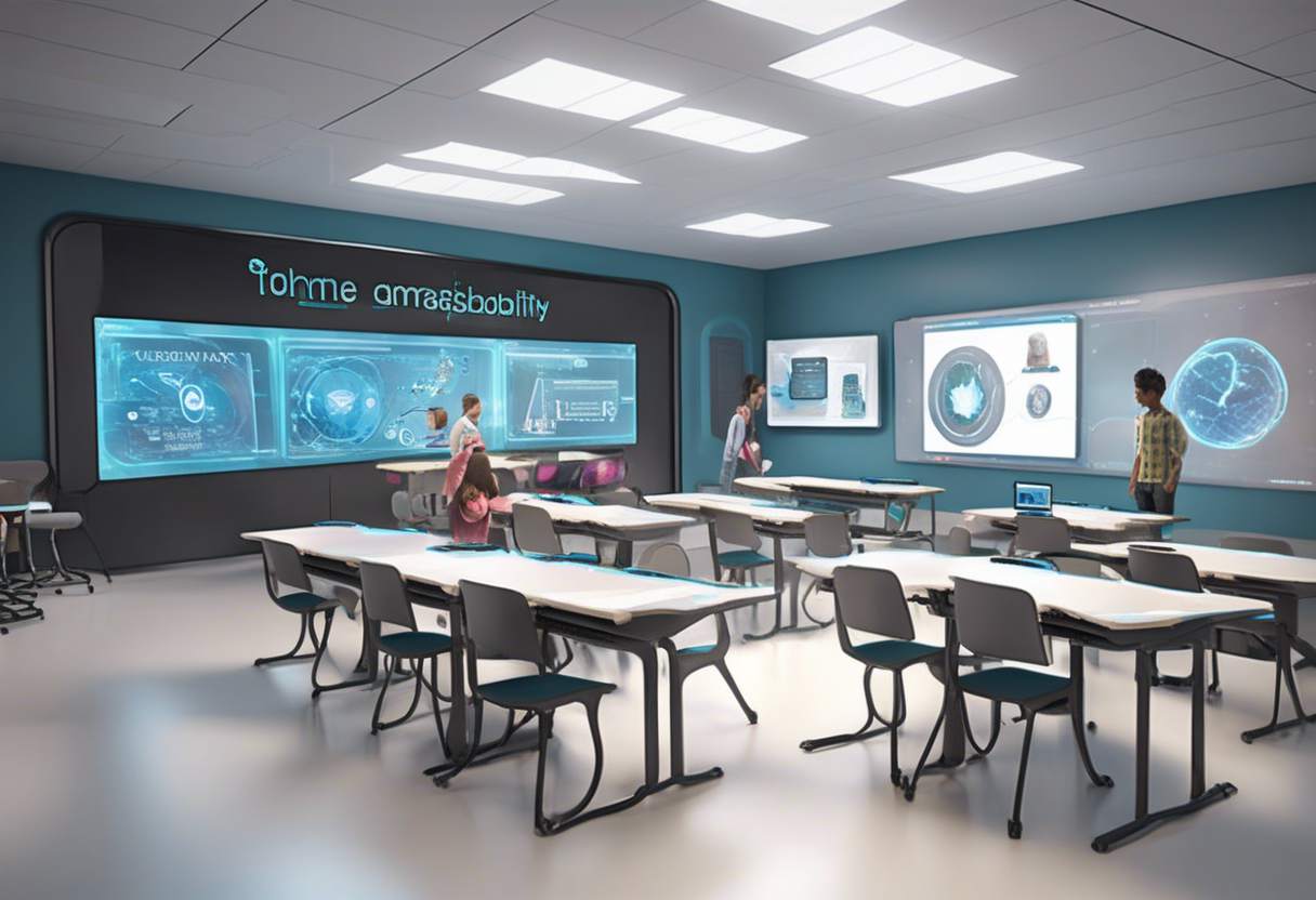 Technology enhances upskilling by providing scalable, flexible learning solutions and personalized development paths through AI and analytics