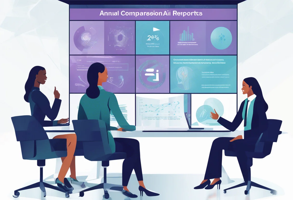Annual Compassionate AI Reports serve as a tool for transparency and ethical accountability, detailing AI's impact and governance