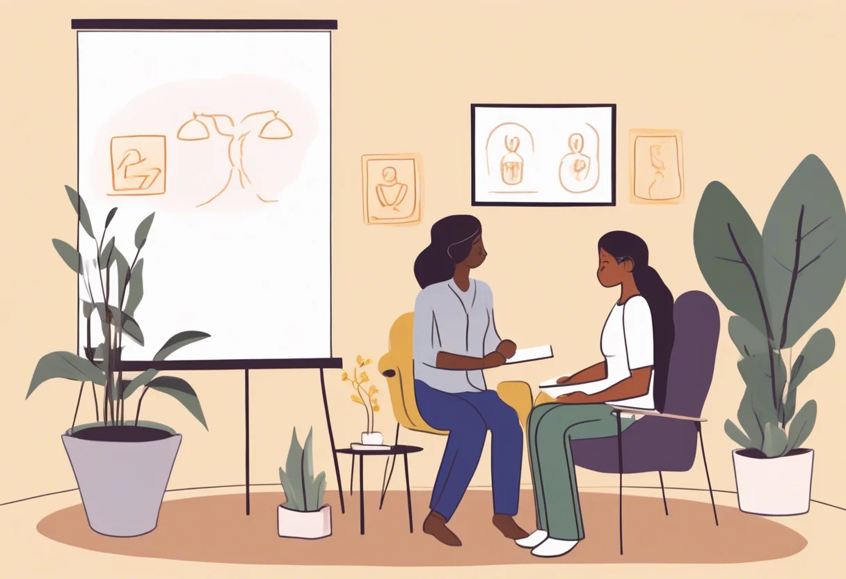 Tracking anxiety through SUDS and using cognitive-behavioral techniques helps in identifying irrational thoughts and replacing them with positive affirmations