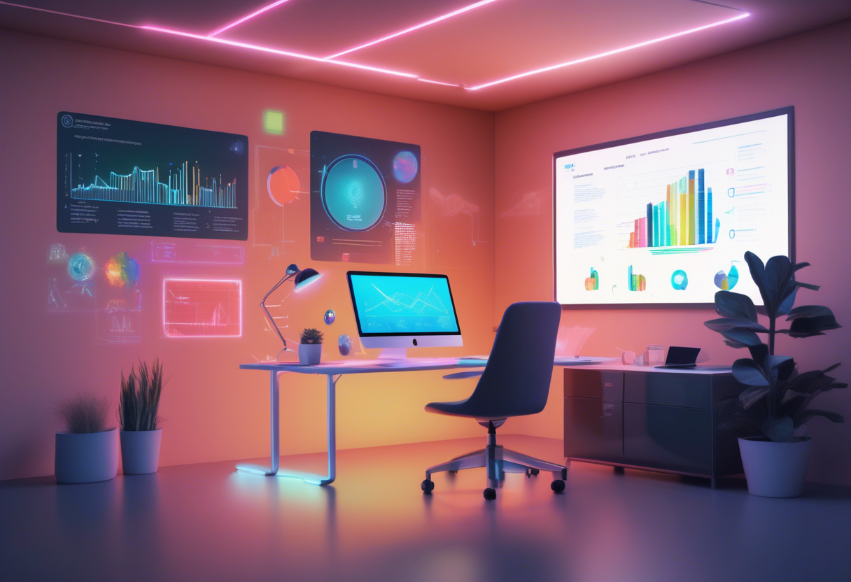 Asistentes virtuales y chatbots aumentan la eficiencia al liberar a los empleados de tareas repetitivas, mientras que las herramientas de análisis de datos optimizan la toma de decisiones
