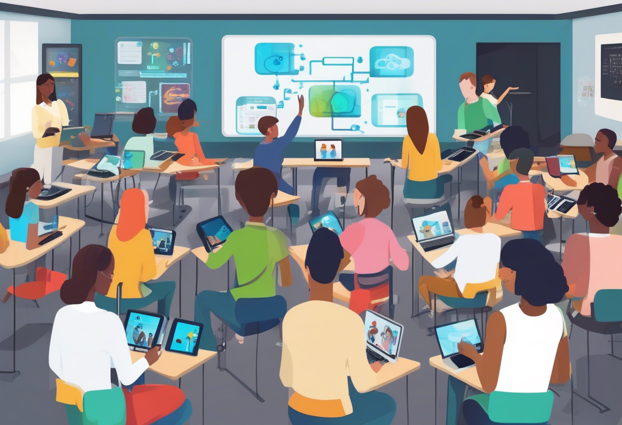 AI provides adaptive software and personalized resources, enhancing the effectiveness of personalized learning