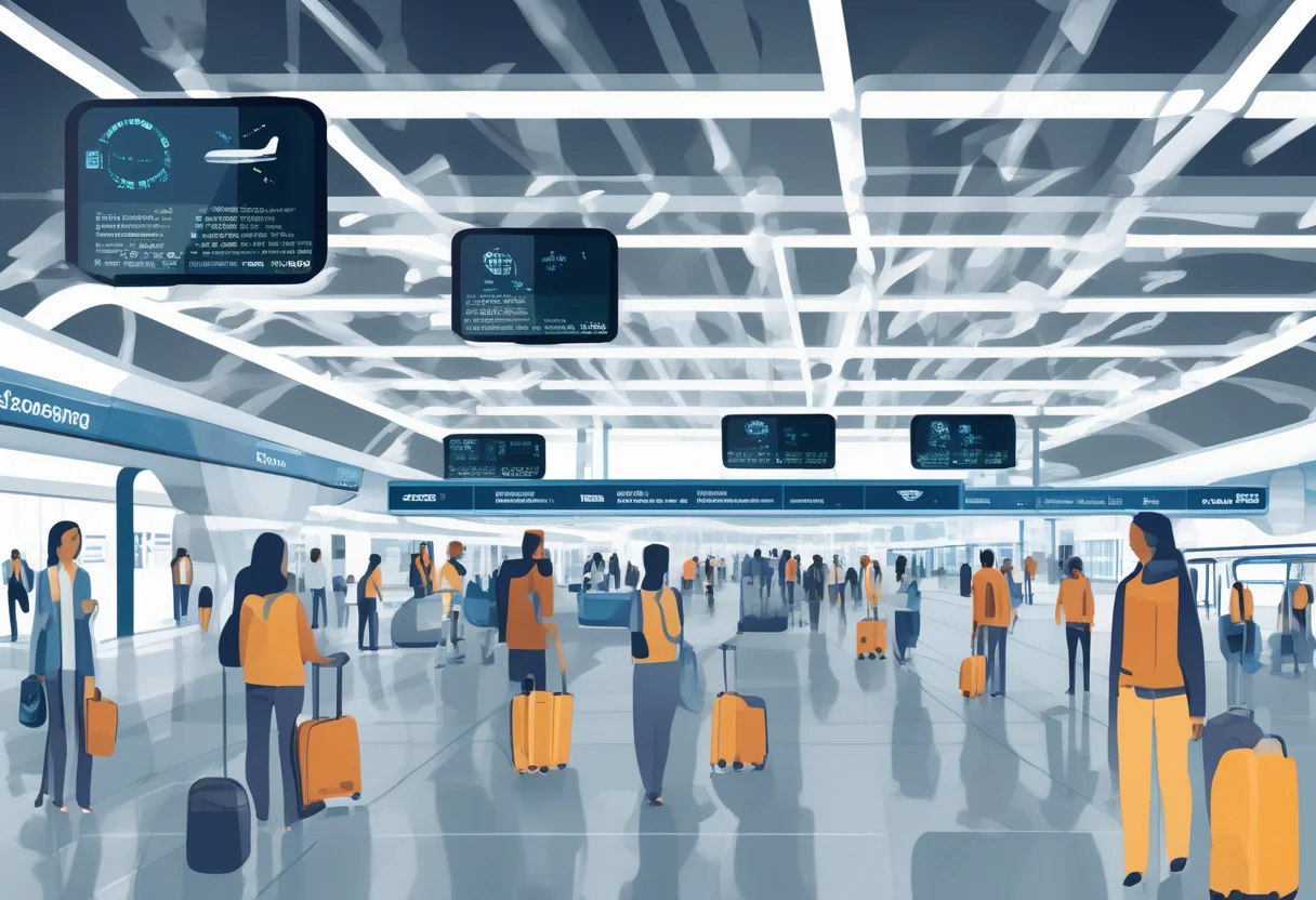AI-enabled cameras and sensors improve resource allocation by monitoring passenger flow and congestion in real-time