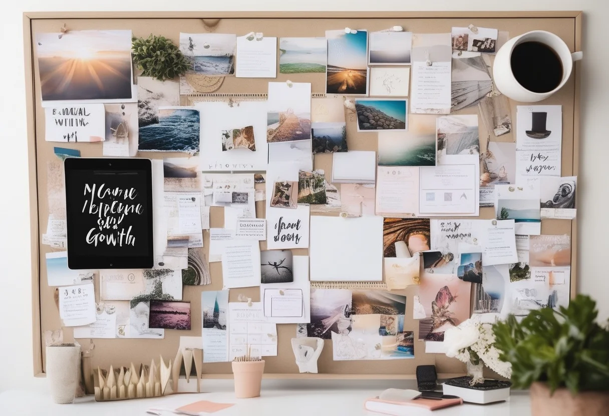 ¿Qué pasos debes seguir para crear un tablero de visión para el crecimiento personal?