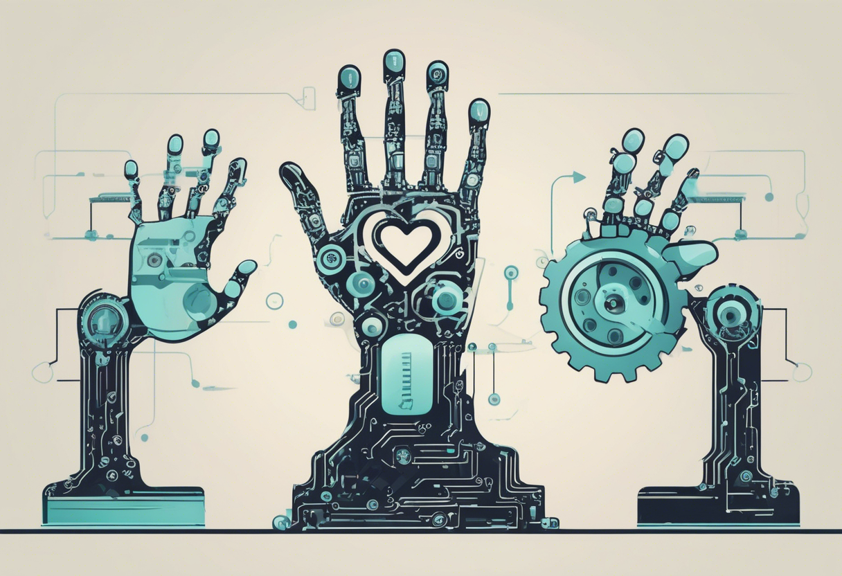 Over-automation in AI can result in impersonal service, emphasizing the need for a balanced approach with human interaction