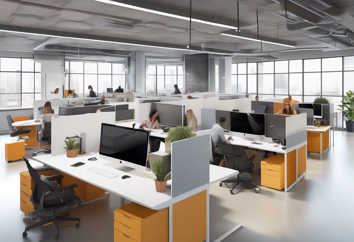 Co-Working Spaces und Hot-Desking senken Betriebskosten und fördern abteilungsübergreifende Zusammenarbeit