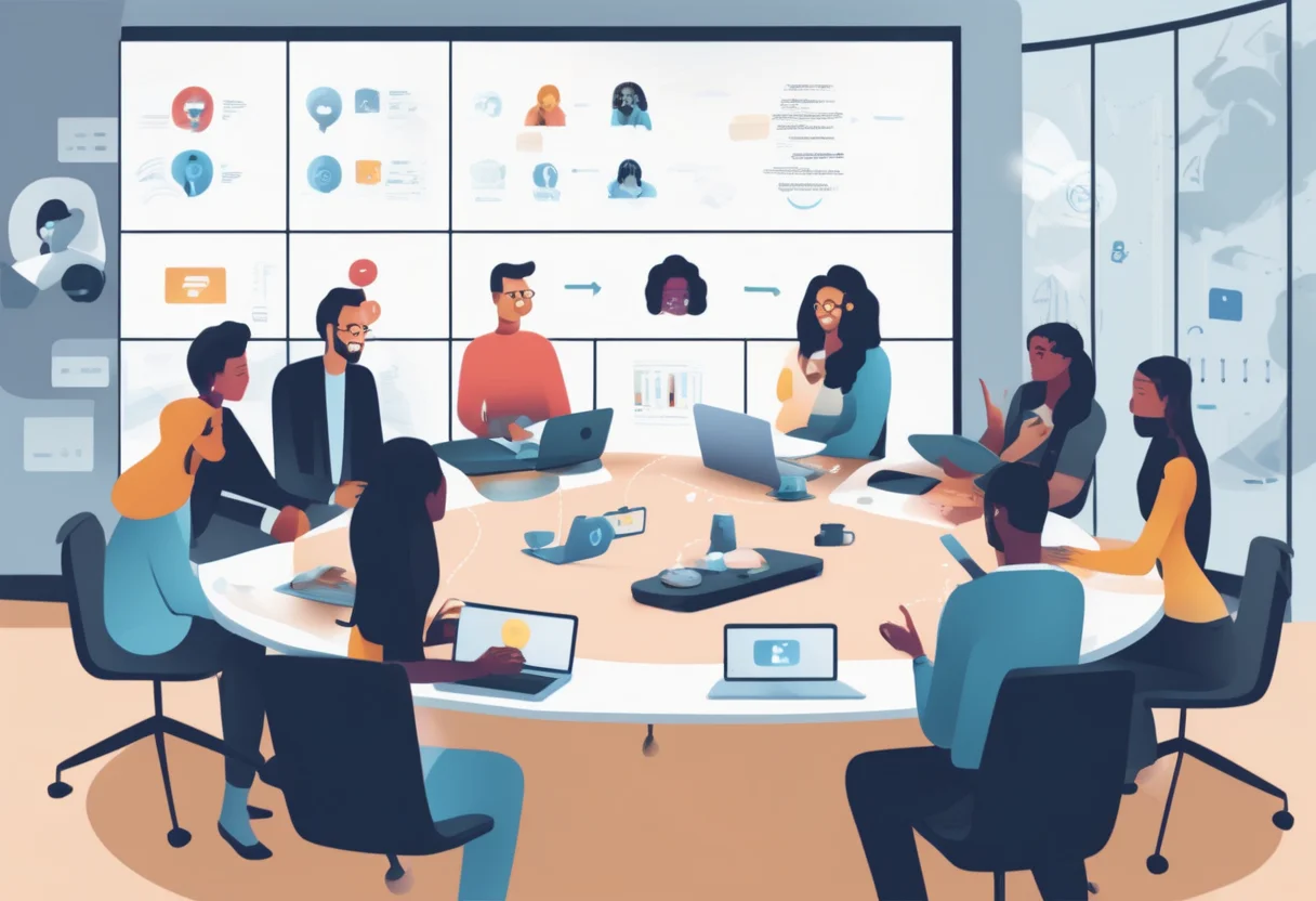NLP in virtual meetings enables voice commands and smart summaries, enhancing accessibility and inclusivity