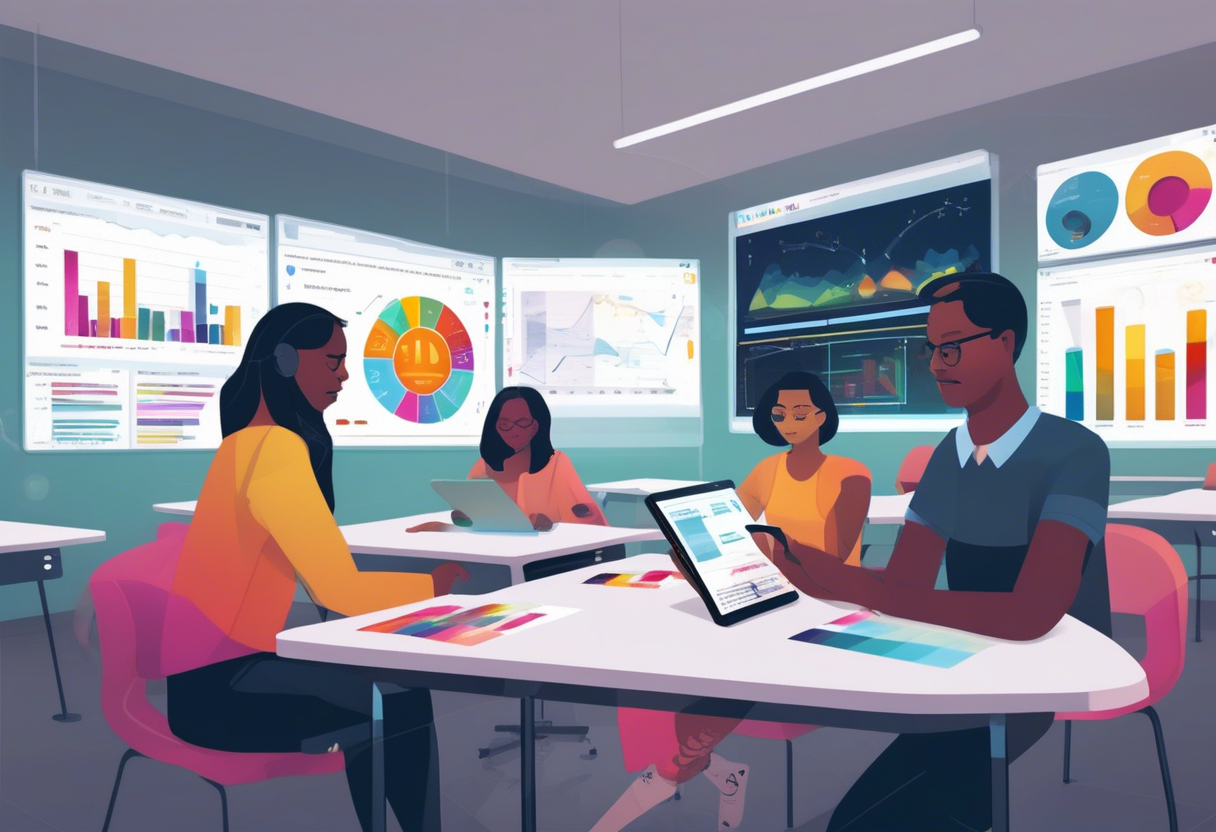 Predictive analytics uses historical data to forecast potential learning challenges, allowing proactive interventions