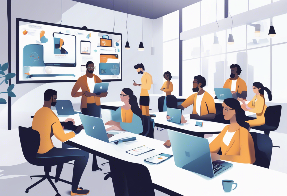 DX training is vital for companies to enhance efficiency and innovation by equipping employees with essential digital skills