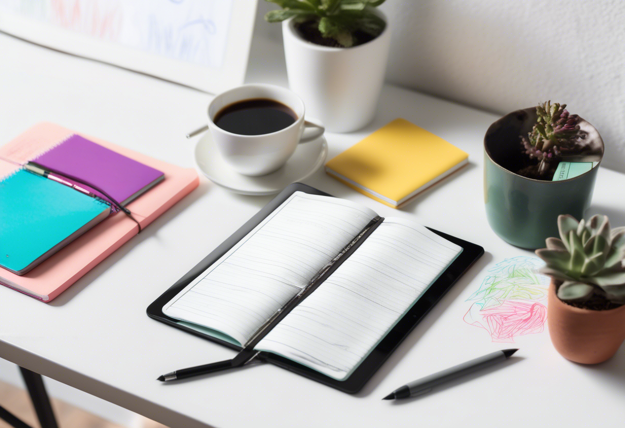 Optar por un formato adecuado para tu diario de aprendizaje, ya sea físico o digital, es esencial para facilitar el acceso y actualización de tus notas