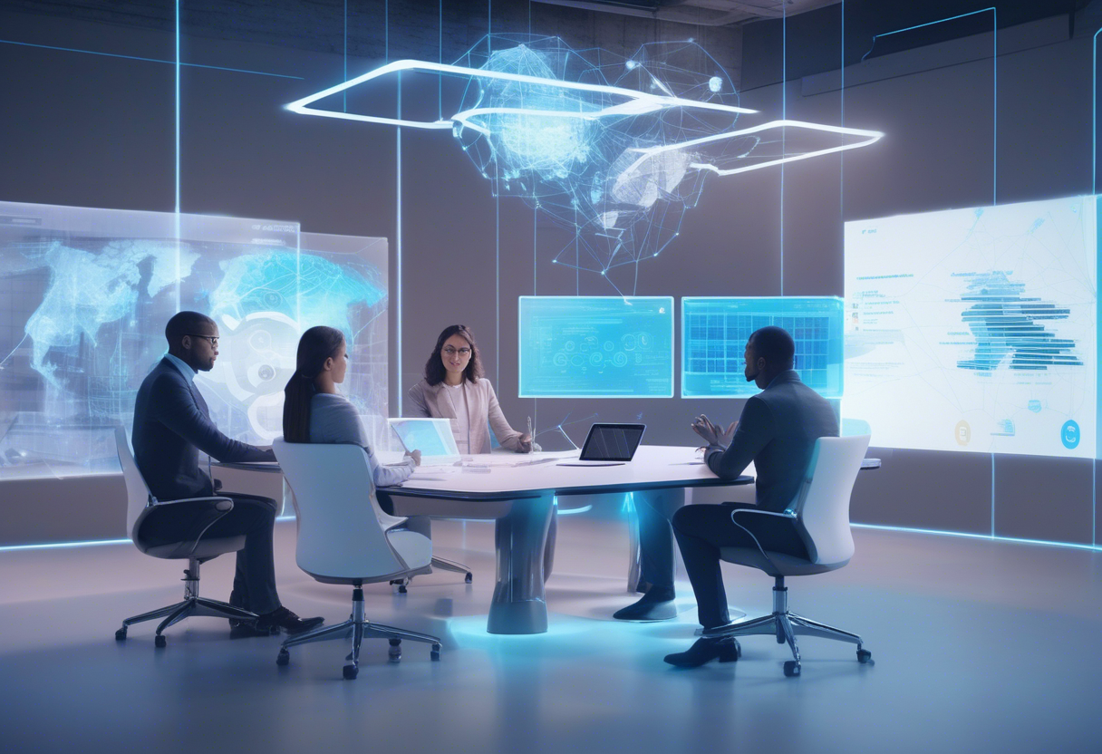 AI streamlines internal communication by automating routine tasks and analyzing data, allowing employees to focus on complex challenges
