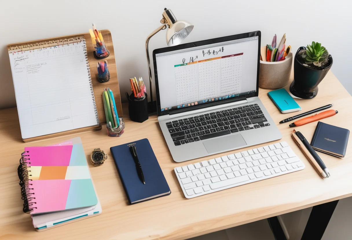 Utilizar un planificador diario y tener un espacio de trabajo adecuado ayuda a los estudiantes a evitar la procrastinación