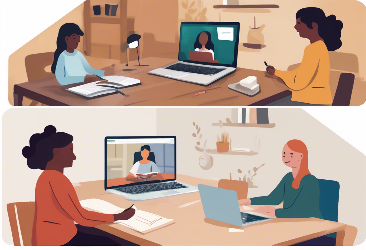 La tutoría virtual proporciona accesibilidad y flexibilidad, mientras que la presencial ofrece beneficios de comunicación no verbal