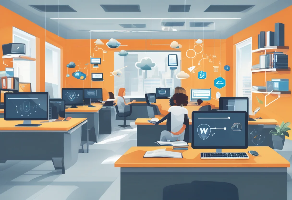 Effective technology integration in e-learning platforms requires robust infrastructure, security measures, and scalability to accommodate evolving training needs